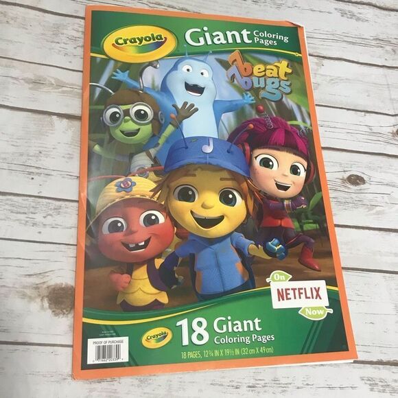 Crayola Other - Crayola Netflix Beat Bugs Giant Coloring Pages